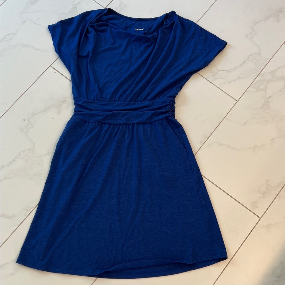 Elegant Blue Women's Dress- Betabrand Medium